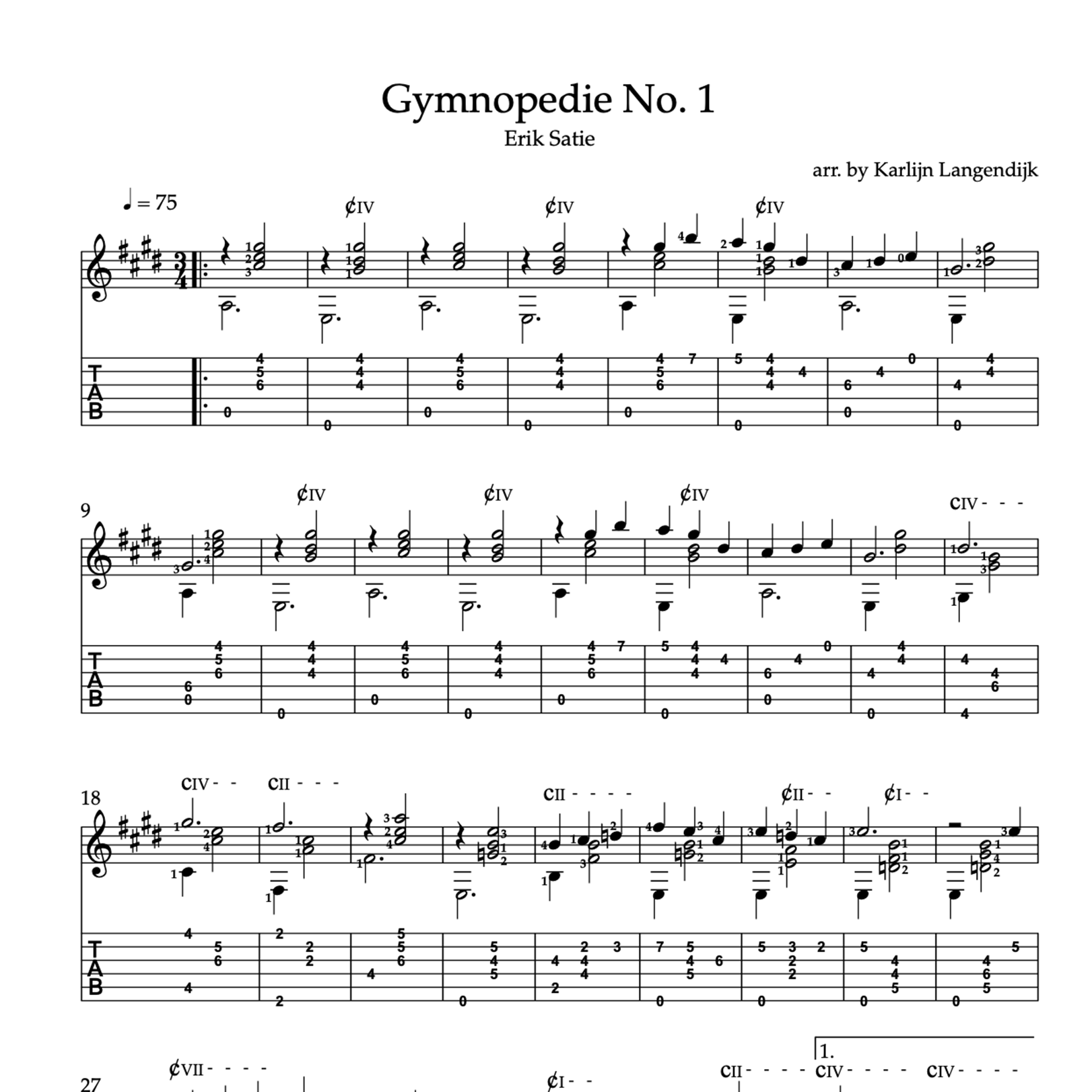 Gymnopedie No. 1 (Erik Satie)